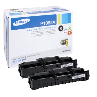 SV118A - MLT-P1082A - 2er Pack Schwarz - Original Samsung Toner mit 2 x 1.500 Seiten Druckleistung nach Iso