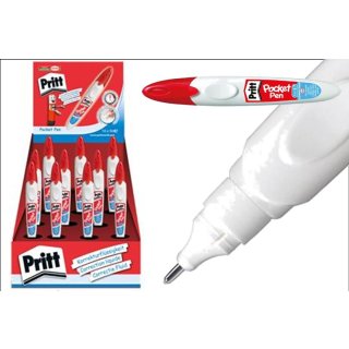 Pritt Korrektur-Stift Pocket Pen - Super Präzise Korrektur durch die neue Metallspitze 