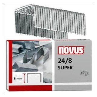 novus Heftklammern 24/8 SUPER 1.000 St.