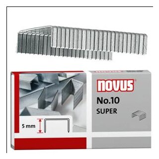 novus Heftklammern No.10 - 10erPack mit 10.000 Klammern