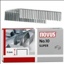 novus Heftklammern No.10 - 10erPack mit 10.000 Klammern