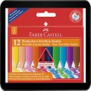 FABER-CASTELL Wachsmalkreide Jumbo Packung mit 12...