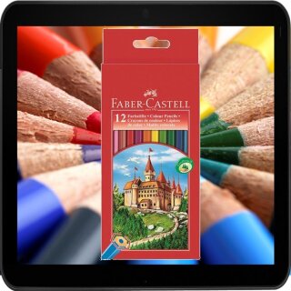 FABER-CASTELL Farbstifte farbsortiert im günstigen 12er Pack