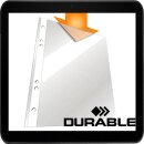 DURABLE A5 Prospekthüllen transparent genarbt