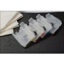 IRP760 - CISS / Easyrefill Komplettset für LC-225 &  LC-227  mit Autoresettchips - ALLES DRIN Packung - Auspacken - auffüllen und losdrucken...