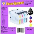 IRP762 - CISS / Easyrefill Komplettset für LC-223  mit Autoresettchips - ALLES DRIN Packung - Auspacken - auffüllen und losdrucken...