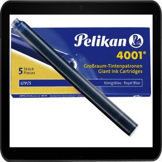 Pelikan Großraumtintenpatronen 4001 10x 5er Packung also 50 Tintenpatronen damit die Tinte nicht im falschen Moment ausgeht