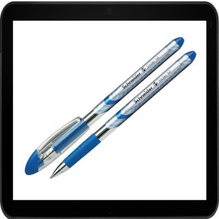 Schneider Kugelschreiber Slider Basic Schreibfarbe blau - 10 Stück Packung