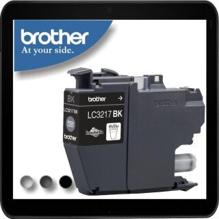 LC3217BK - schwarz - Original Brotherpatrone mit 550 Seiten Druckleistung nach ISO