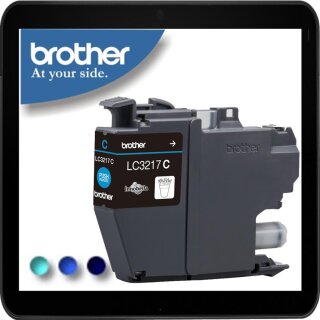 LC3217C - cyan - Original Brotherpatrone mit 550 Seiten Druckleistung nach ISO