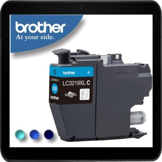 LC3219XLC - cyan - Original Brotherpatrone mit 1.500 Seiten Druckleistung nach ISO