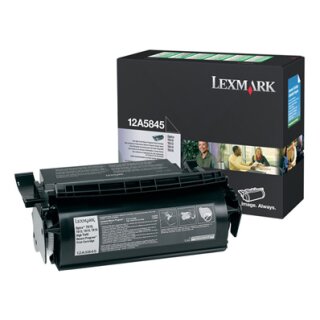 12A5845- Schwarz - Original Lexmark Toner mit 25.000 Seiten Druckleistung nach Iso