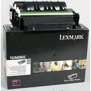 12A6865 - Schwarz - Original Lexmark Toner mit 30.000 Seiten Druckleistung nach Iso