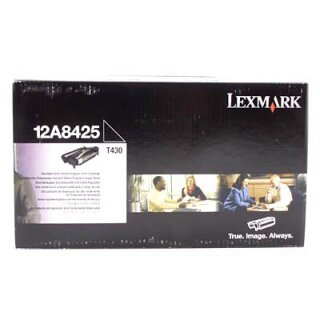 12A8425 - Schwarz - Original Lexmark Toner mit 12.000 Seiten Druckleistung nach Iso