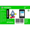 HP302BXL TiDis XL Recyclingdruckerpatrone schwarz mit 20ml Inhalt ersetzt die F6U68AE/HP302BXL