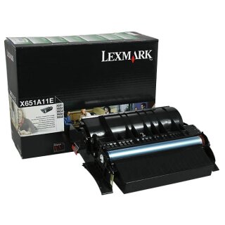 X651A11E - Schwarz - Original Lexmark Toner mit 7.000 Seiten Druckleistung nach Iso