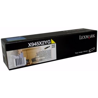 X945X2YG - Gelb - Original Lexmark Toner mit 22.000 Seiten Druckleistung nach Iso