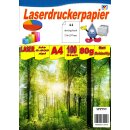 A4 80g Druckerpapier 100Blatt Matt - beidseitig nutzbar...