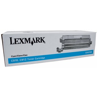 12N0768 - Cyan - Original Lexmark Toner mit 14.000 Seiten Druckleistung nach Iso