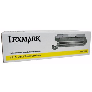 12N0770 - Gelb - Original Lexmark Toner mit 14.000 Seiten Druckleistung nach Iso