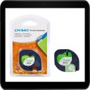 DYMO LetraTag Beschriftungsband Papier 91220 schwarz auf...