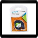 DYMO LetraTag Beschriftungsband Papier 91220 schwarz auf...