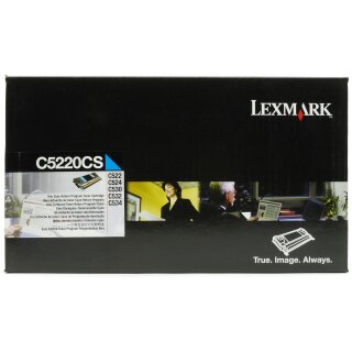 C5220CS - Cyan - Original Lexmark Toner mit 3.000 Seiten Druckleistung nach Iso