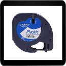 DYMO LetraTag Beschriftungsband Kunststoff 91221 schwarz...