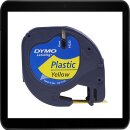 DYMO LetraTag Beschriftungsband Kunststoff 91222 schwarz...