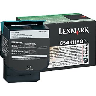 C540H1KG - Schwarz - Original Lexmark Toner mit 2.500 Seiten Druckleistung nach Iso