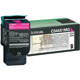 C544X1MG - Magenta - Original Lexmark Toner mit 4.000 Seiten Druckleistung nach Iso