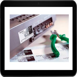 3.780 AVERY Zweckform Typenschildetiketten L6008-20 silber - bedruckbar mit Laserdruck oder Kopierer