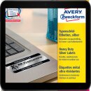 540 AVERY Zweckform Typenschildetiketten L6011-20 silber - bedruckbar mit Laserdruck oder Kopierer