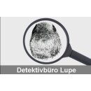 Detektivausweis (Agentur Lupe) einfach und beidseitig auf...