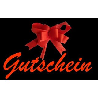 Geschenkgutschein einfach und beidseitig bedruckt -  frei gestaltbare Rückseite!