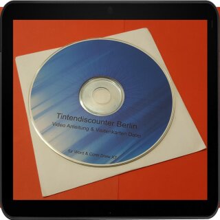 SPP330 - Vorlagen CD für Inkjet Kartendrucker mit Microsoft Word, Photoshop und Corel X7 u.a. für IRP310 / IP7250