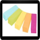 1,2  x 4,4 cm - 5x 50 Streifen Post-it® Page Marker...