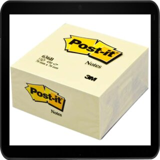  7,6  x 7,6 cm - Post-it® Haftnotizen 636B gelb