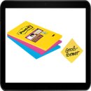 10,2  x 15,2 cm - Post-it® Super Sticky Haftnotizen...