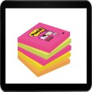 7,6 x 7,6 cm - Post-it® Super Sticky Haftnotizen...