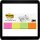 2,0 x 3,8 cm - 4x 50 Streifen Post-it® Page Marker Haftmarker farbsortiert