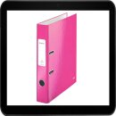 LEITZ WOW Ordner 5,0 cm pink-metallic