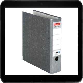 herlitz maX.file nature Ordner 8,0 cm grau