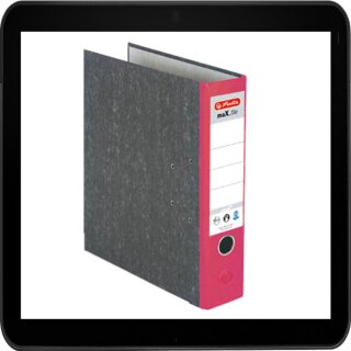 herlitz maX.file nature Ordner 8,0 cm rot