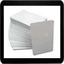 100 bedruckbare Thermo Blanko-Plastikkarten DURACARD...