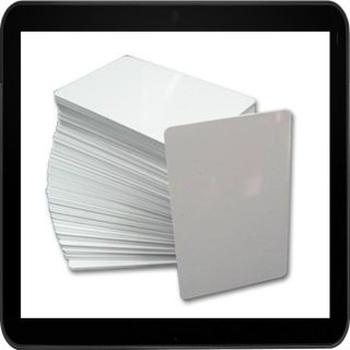 100 bedruckbare Thermo Blanko-Plastikkarten DURACARD dick (0,76mm) von DURABLE