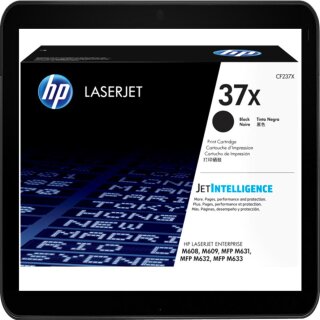 HP37X - CF237X - schwarz - Original HP Druckkassette mit 25.000 Seiten Druckleistung nach Iso - passend für HP Laserjet Pro M608 usw.