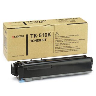 TK510K - schwarz - Original Kyocera Toner mit 8.000 Seiten Druckleistung nach Iso