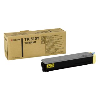 TK510Y - gelb - Original Kyocera Toner mit 8.000 Seiten Druckleistung nach Iso