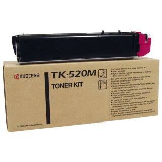 TK520M - magenta - Original Kyocera Toner mit 4.000 Seiten Druckleistung nach Iso